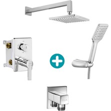 Eca Delta Ankastre Gömme Banyo Bataryası Duş Seti Tüm Parçalar Dahil