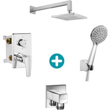 Eca Niobe Ankastre Gömme Banyo Bataryası Duş Seti Tüm Parçalar Dahil