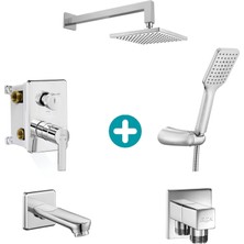 Eca Delta Ankastre Gömme Banyo Bataryası Duş Seti Tüm Parçalar Dahil