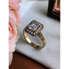 Fayra Accessories Zirkon Taşlı Baget Yüzük