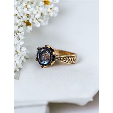 Fayra Accessories Elmas Kesim Zirkon Taşlı Tektaş Yüzük