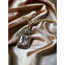 Fayra Accessories Zirkon Taşlı Baget Kolye