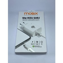 Mobix 18 Watt Micro USB Hızlı Şarj Aleti