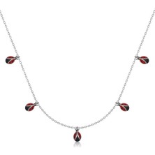 Gümüş Uğur Böceği Şans Kadın Kolye CSR2185385