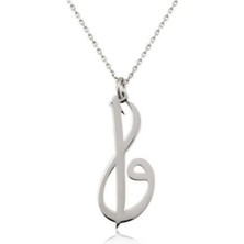 ​Gümüş Elif Vav Kadın Kolye CSR2182786