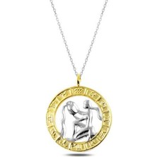 ​Gümüş Gold Kova Burcu Kolye CSR2183114