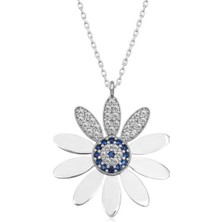 Gümüş Nazarlı Papatya Kadın Kolye CSR2180921