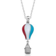 Gümüş Kapadokya Balon Kadın Kolye CSR2184488
