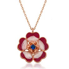 Gümüş Manolya Çiçeği Kadın Kolye CSR2180414