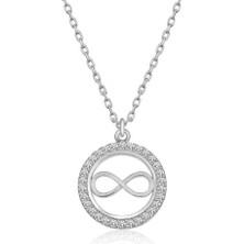 Gümüş Minik Sonsuzluk Kadın Kolye CSR2183927