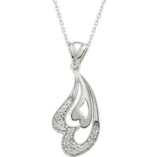 Caseras Gümüş Kalpli Kadın Kolye CSR2180341