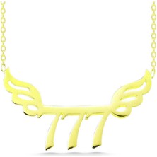 Caseras Gümüş Gold 777 Melek Sayısı Kadın Kolye CSR2180268