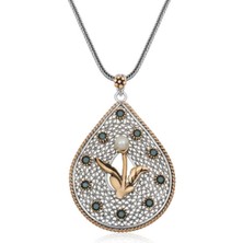 Caseras Gümüş Inci Çiçek Otantik Kadın Kolye CSR2180248