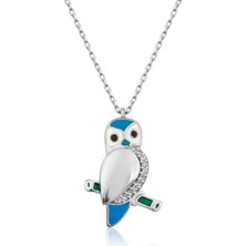 Caseras ​Gümüş Baykuş Kadın Kolye CSR2182796