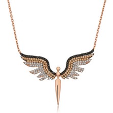 Caseras ​Gümüş Rose Mikail Meleği Kadın Kolye CSR2180172