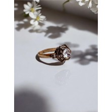 Fayra Accessories Elmas Montür . Taşlı Yüzük