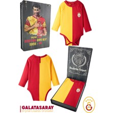 Galatasaray  Uzun Kol Bebek Body Zıbın Metin Oktay Basklı Ahşap Kutulu