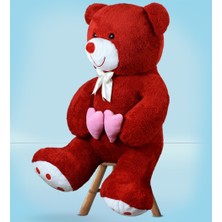 Pandamkee 130 cm Çift Kalp Tutan Peluş Ayı