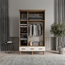 Comiet Pera 3 Kapaklı Mdf Çekmeceli Gardırop