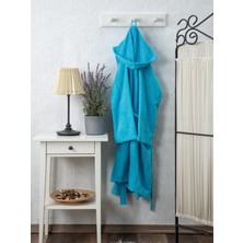 Verodis Italian Style Pamuklu Kadife Kapüşonlu Unisex Bornoz