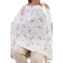 %100 Organik Pamuktan Müslin Balenli Emzirme Önlüğü (Kumaşlarımız Sertifikalıdır)