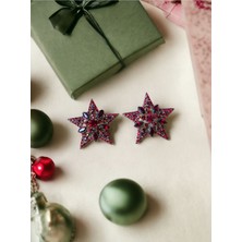 Fayra Accessories Kristal Taşlı Yıldız Küpe