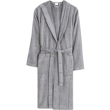 Verodis Italian Style Pamuklu Kadife Kapüşonlu Unisex Bornoz
