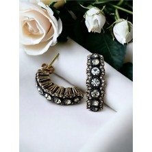 Fayra Accessories Zirkon Taşlı Elmas Montür Küpe