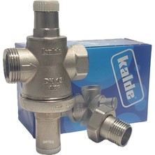 Kalde 1/2" DN15 Rekorlu Su Basınç Düşürücü + Case Manometre - Pressure Reducing Valves (With Manometer)