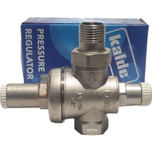 Kalde 1/2" DN15 Rekorlu Su Basınç Düşürücü + Case Manometre - Pressure Reducing Valves (With Manometer)