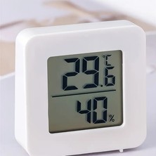Mini Sıcaklık Nem Ölçer LCD Ekranlı Oda Termometre Duvara Takılabilen Veya Masaüstü Isı Göstergesi