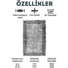 Fera Home Dijital Baskılı Dört Mevsim Yıkanabilir Kaymaz Taban  Salon Halısı (53)