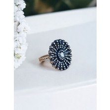 Fayra Accessories Zirkon Çiçek Figür Yüzük