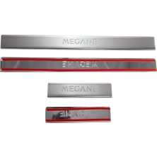 Alminox Oto Aksesuar Renault Megane 2 Sdn Krom Kapı Eşiği 2004-2010