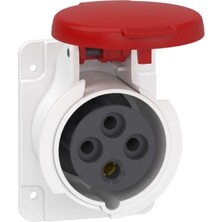 Schneider Electric Pratika Düz Makina Prizi, - Hızlı Bağlantı - 4*16A - 3p + E - 380...415 V Ac