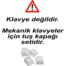 SPELT 108 Tuş Universal Renkli Mekanik Klavye Tuş Takımı Kapağı Keycap Beyaz İngilizce Dizilimli