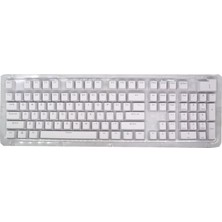 SPELT 108 Tuş Universal Renkli Mekanik Klavye Tuş Takımı Kapağı Keycap Beyaz İngilizce Dizilimli
