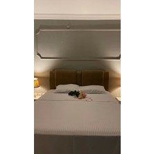 Otel Tipi 10 Adet Tek Nevresim, Çift Kişilik %100 Pamuk , Çizgili Saten 200X220
