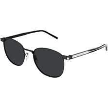 Saint Laurent Sl 747 001 51 Unisex Yuvarlak Siyah Metal Güneş Gözlüğü