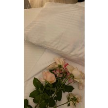 Otel Tipi 10 Adet Nevresim Takımı, Çift Kişilik Çizgili Saten – %100 Pamuk 200X220