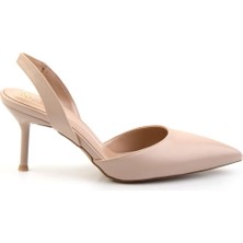 Bambi Bej  Kadın Klasik Topuklu Ayakkabı K01209041009