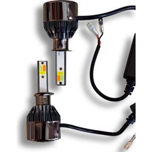 F30 3 Renk H1 LED Xenon  Pembe Buz Mavi Beyaz (Çakarlı) 12V 15000 Lümen
