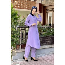 Orchid Style Düğmeli Ikili Takım