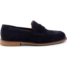 Bambi Lacivert Süet Erkek Klasik Ayakkabı E01755301002