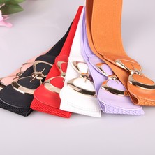 Whimsy Shop Moda Kemer Kadın Kemer Yay Elastik Kemer Bel (Yurt Dışından)