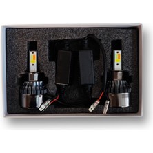 F30 3 Renk H3 LED Xenon  Pembe Buz Mavi Beyaz (Çakarlı) 12V 15000 Lümen