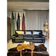Limon Koltuk Hakiki Deri Modern Koltuk ( Cozy Siyah )