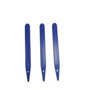 Bitki Etiketi 1,5*12,5cm Mavi (100 Adet) ve Mavi Asetatlı Kalem Takım