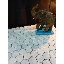 Pietramosaic 2 Inch Hexagon Mugla Beyazı Eskitme Mozaik