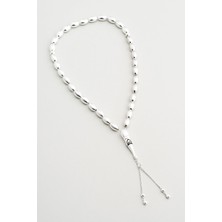 Arpa Kesim 25 cm Gümüş Tesbih